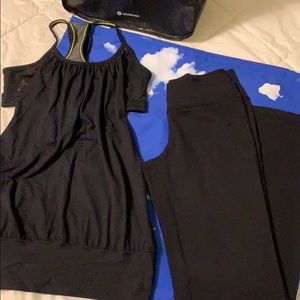 Lululemon no limits tank and leggings,size 6